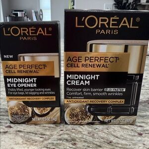 L'Oreal Age Perfect Midnight Skincare Set - Black and Gold